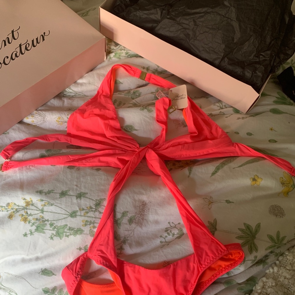 Agent Provocateur Hot Pink One Piece Swimsuit